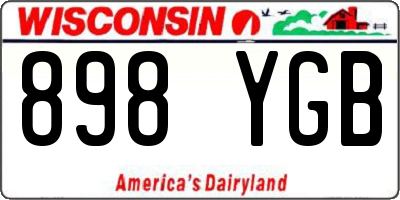 WI license plate 898YGB
