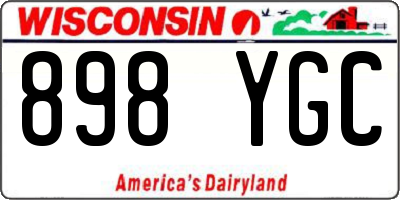 WI license plate 898YGC