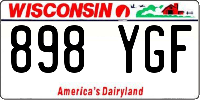 WI license plate 898YGF