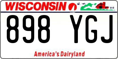 WI license plate 898YGJ