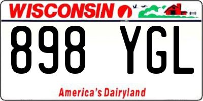 WI license plate 898YGL