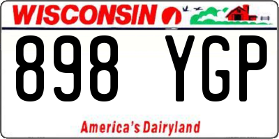 WI license plate 898YGP