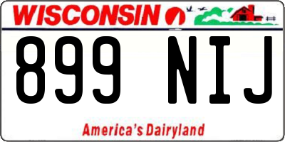 WI license plate 899NIJ