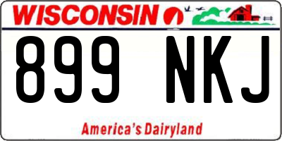 WI license plate 899NKJ