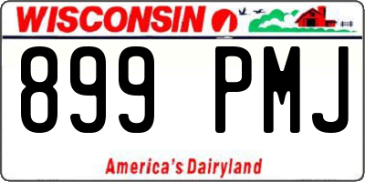 WI license plate 899PMJ