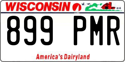 WI license plate 899PMR