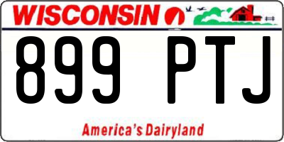 WI license plate 899PTJ