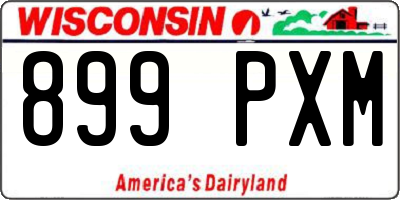 WI license plate 899PXM