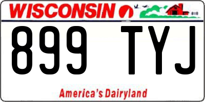 WI license plate 899TYJ