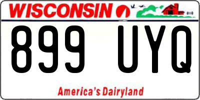 WI license plate 899UYQ