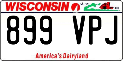 WI license plate 899VPJ