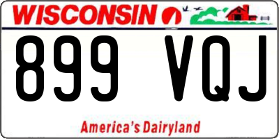 WI license plate 899VQJ