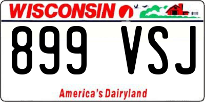 WI license plate 899VSJ