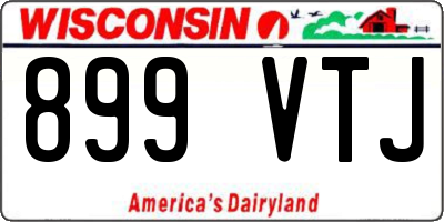 WI license plate 899VTJ