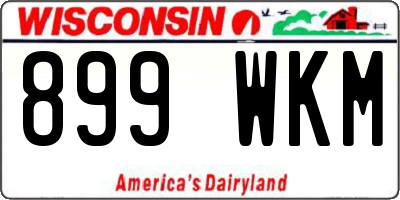 WI license plate 899WKM