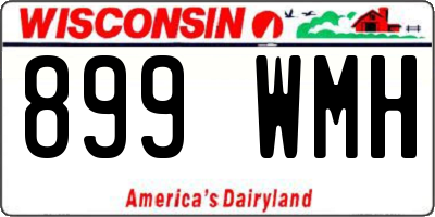 WI license plate 899WMH