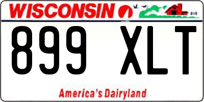WI license plate 899XLT