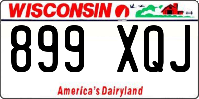 WI license plate 899XQJ