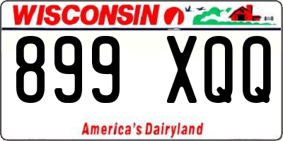 WI license plate 899XQQ