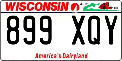 WI license plate 899XQY