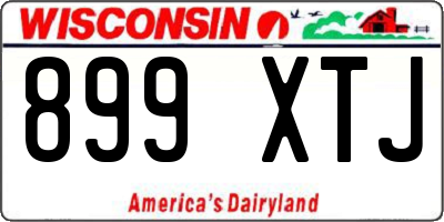 WI license plate 899XTJ