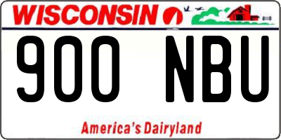 WI license plate 900NBU