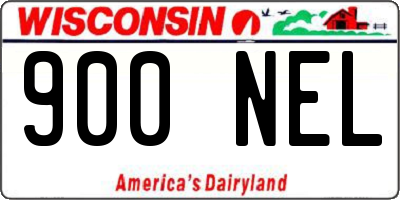 WI license plate 900NEL