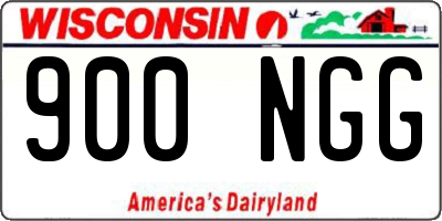 WI license plate 900NGG