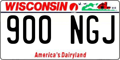 WI license plate 900NGJ