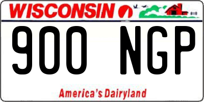 WI license plate 900NGP
