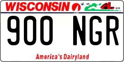 WI license plate 900NGR