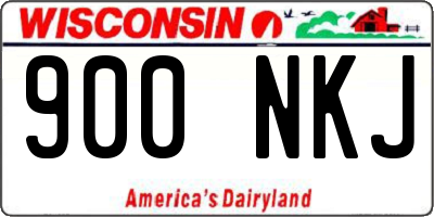 WI license plate 900NKJ