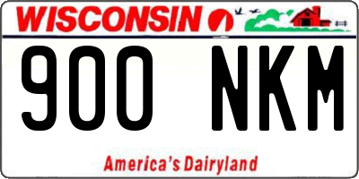 WI license plate 900NKM
