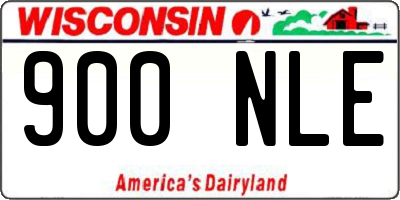 WI license plate 900NLE