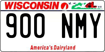 WI license plate 900NMY