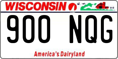 WI license plate 900NQG