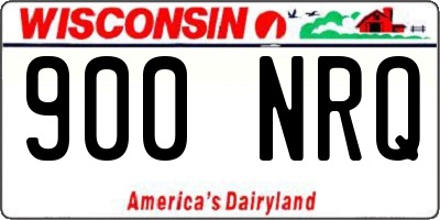 WI license plate 900NRQ