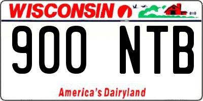 WI license plate 900NTB