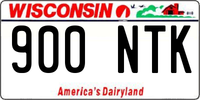 WI license plate 900NTK