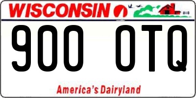 WI license plate 900OTQ