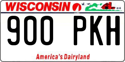 WI license plate 900PKH