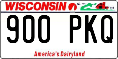 WI license plate 900PKQ
