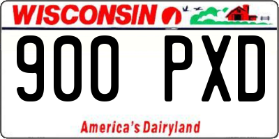 WI license plate 900PXD