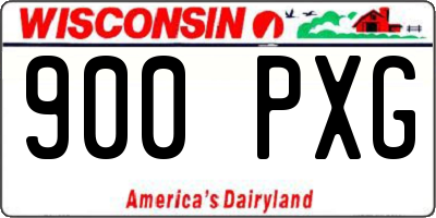 WI license plate 900PXG