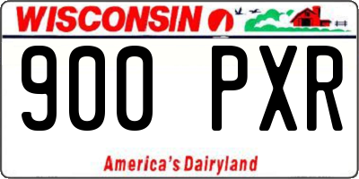 WI license plate 900PXR