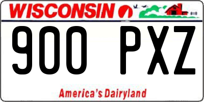 WI license plate 900PXZ