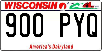 WI license plate 900PYQ