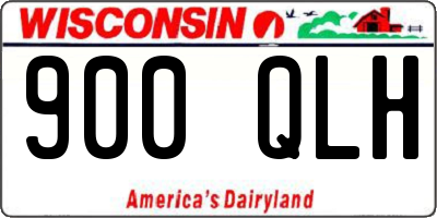 WI license plate 900QLH