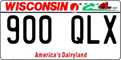 WI license plate 900QLX