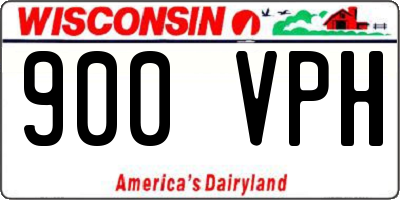 WI license plate 900VPH